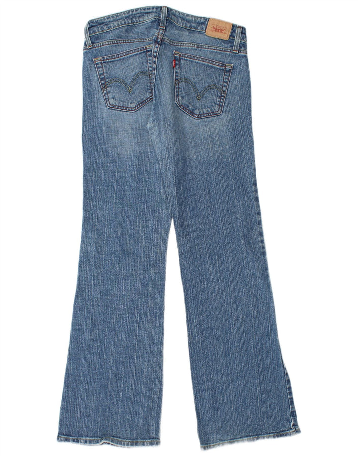 Damskie jeansy Levi's 524 Super Low Flared US 9 Medium W30 L31 Niebieska bawełna