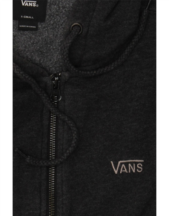 VANS Mens Zip Hoodie Sweater XS Grey Cotton Vintage Vans and Second-Hand Vans from Messina Hembry 