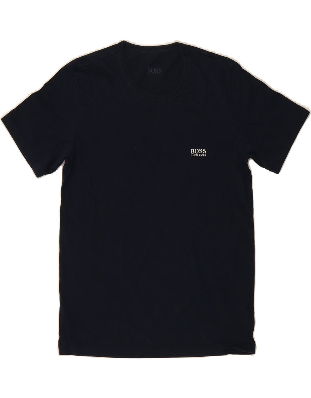 HUGO BOSS Mens T-Shirt Top Small Navy Blue Cotton Vintage Hugo Boss and Second-Hand Hugo Boss from Messina Hembry 