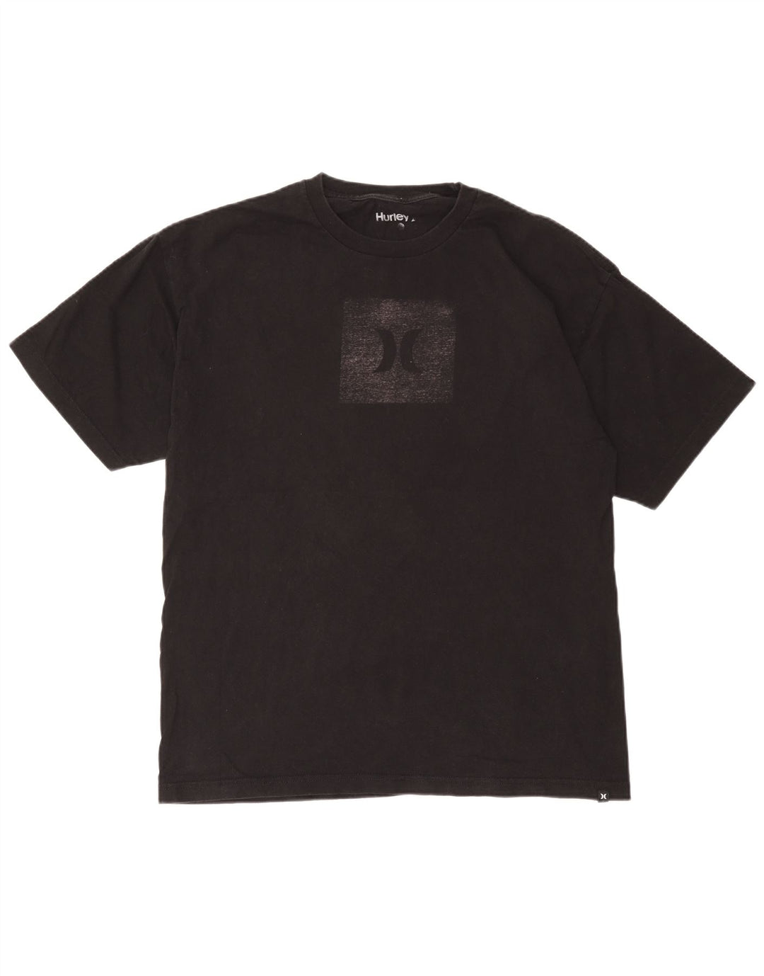 Męski T-shirt z grafiką Hurley, duży, czarny