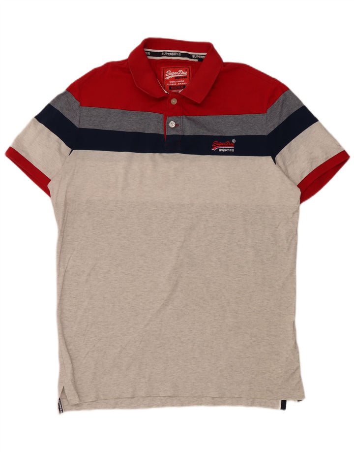 Męska koszulka polo Superdry XL, wielobarwna, bawełniana z blokami kolorów