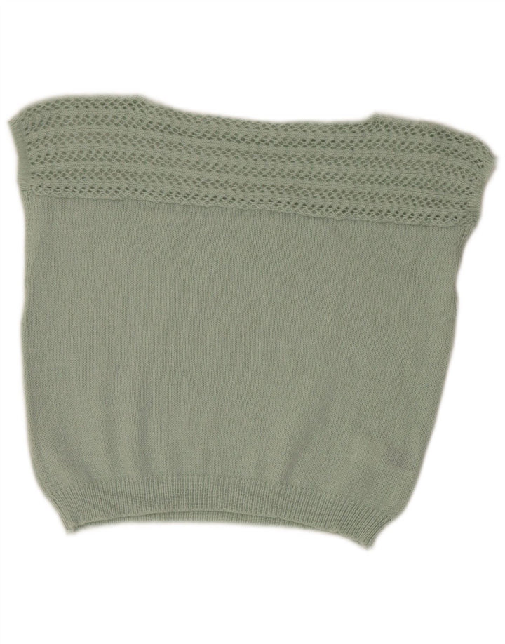 Damski podkoszulek Shein Crop Vest UK 14, średni zielony poliester