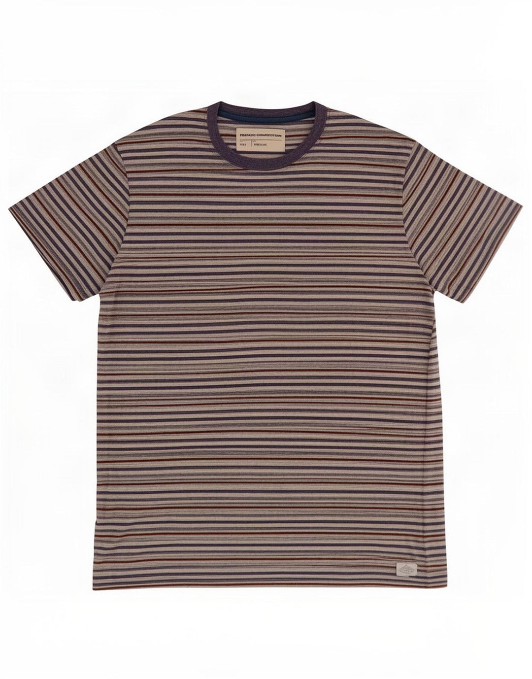 T-shirt męski French Connection Top, duży, wielokolorowy w prążki