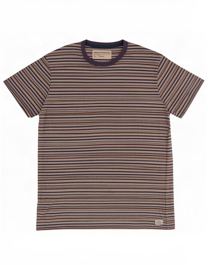 T-shirt męski French Connection Top, duży, wielokolorowy w prążki