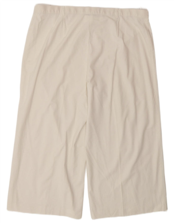 Marks & Spencer Damskie spodnie capri z wysokim stanem W38 L22 białe