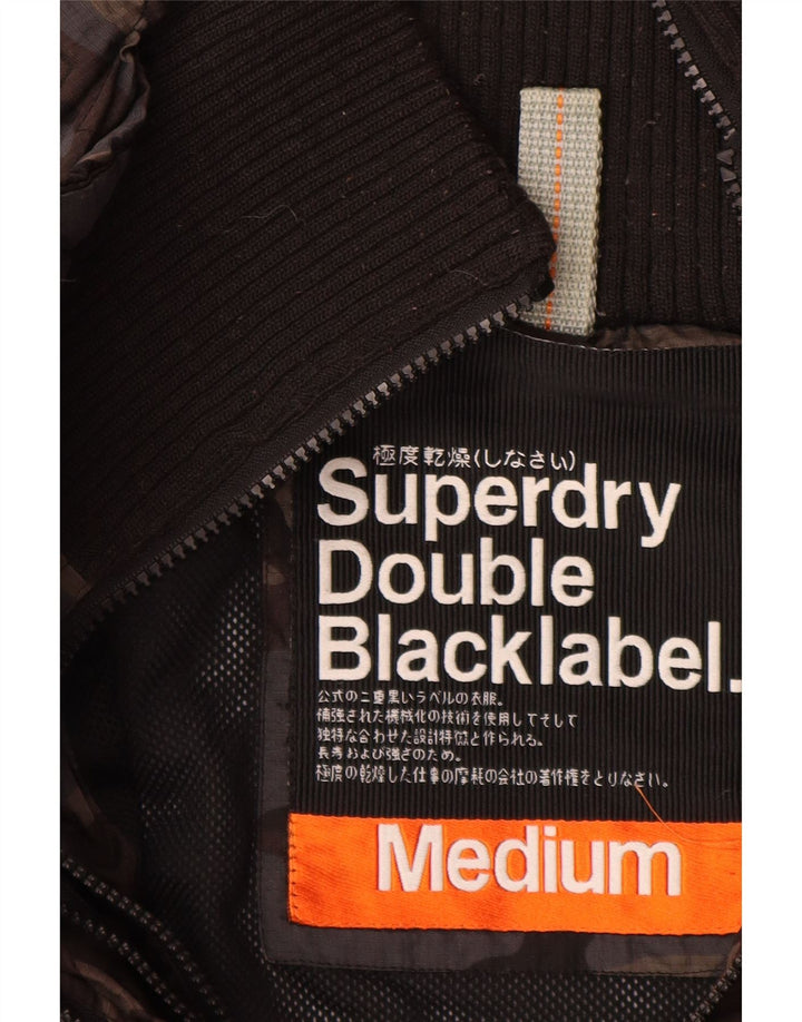 Męska kurtka wiatrówka Superdry Graphic UK 38 Średni szary nylon
