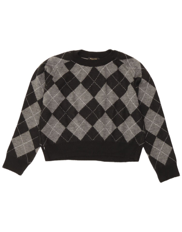 Sweter damski Massimo Dutti z okrągłym dekoltem i okrągłym dekoltem UK 10, mały czarny