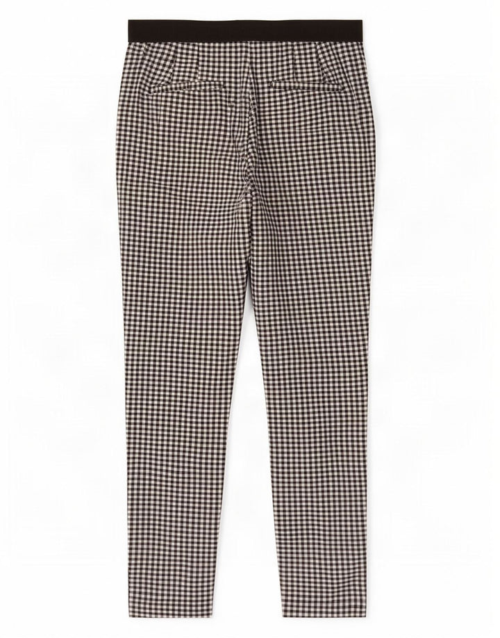 Spodnie damskie Zara Slim Chino, małe W27 L27, czarne w kratkę