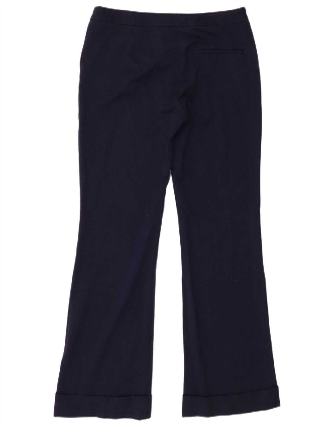 Spodnie damskie Zara Bootcut średnie W28 L30 Granatowy poliester