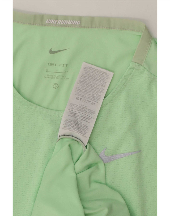Męski T-shirt Nike Dri Fit, mały, zielony, poliestrowy