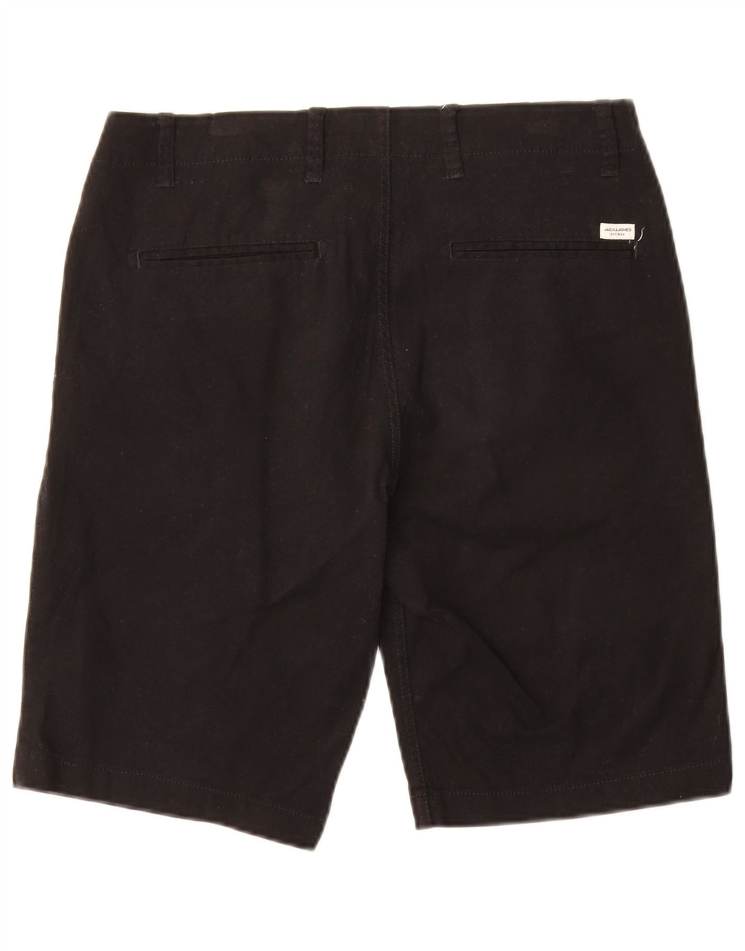 Męskie spodenki chino JACK & JONES, średnie W32, czarne, bawełniane