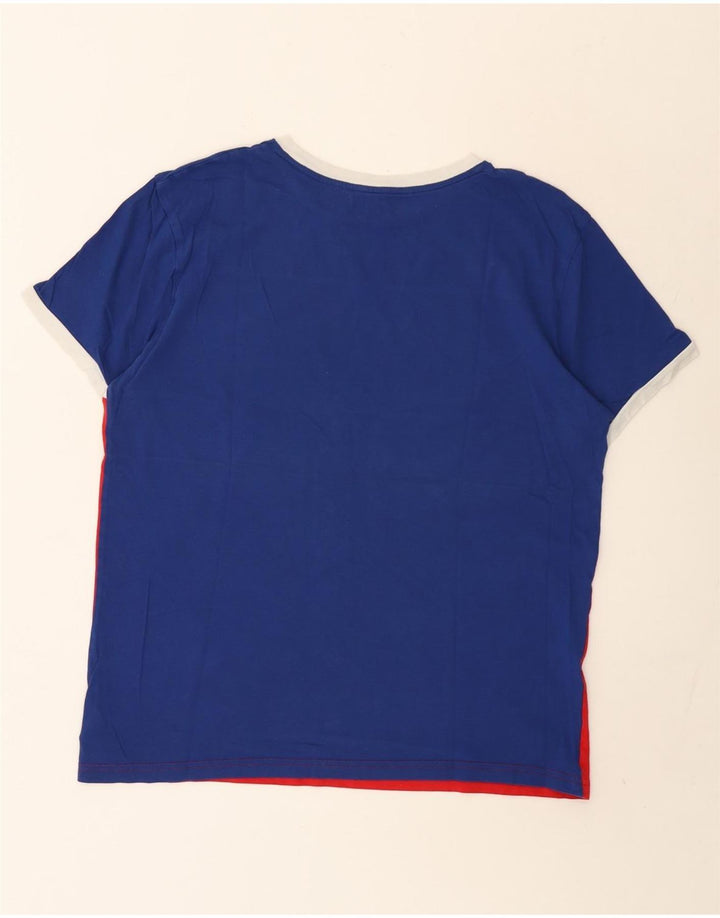 Męski T-shirt z grafiką Tommy Hilfiger, duży, wielokolorowy blok kolorów