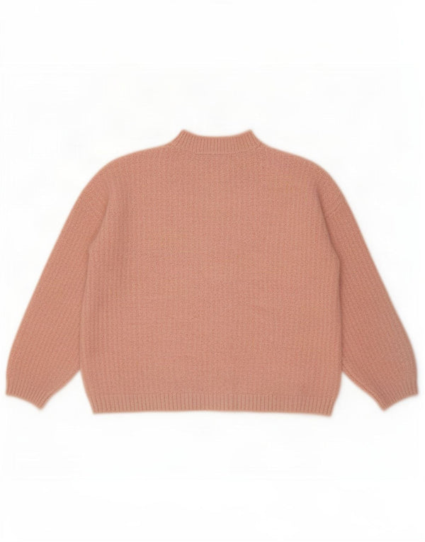 Marks & Spencer Damski sweter z golfem, UK 14, średni róż