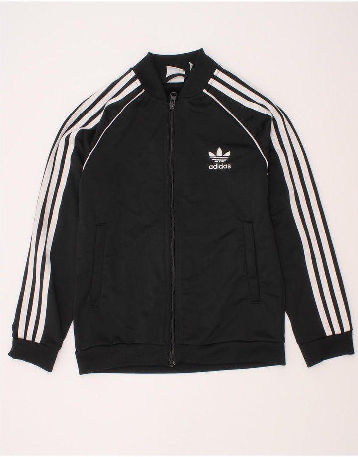Kurtka chłopięca Adidas Dresowa Top 9-10 Lat Czarna Poliester