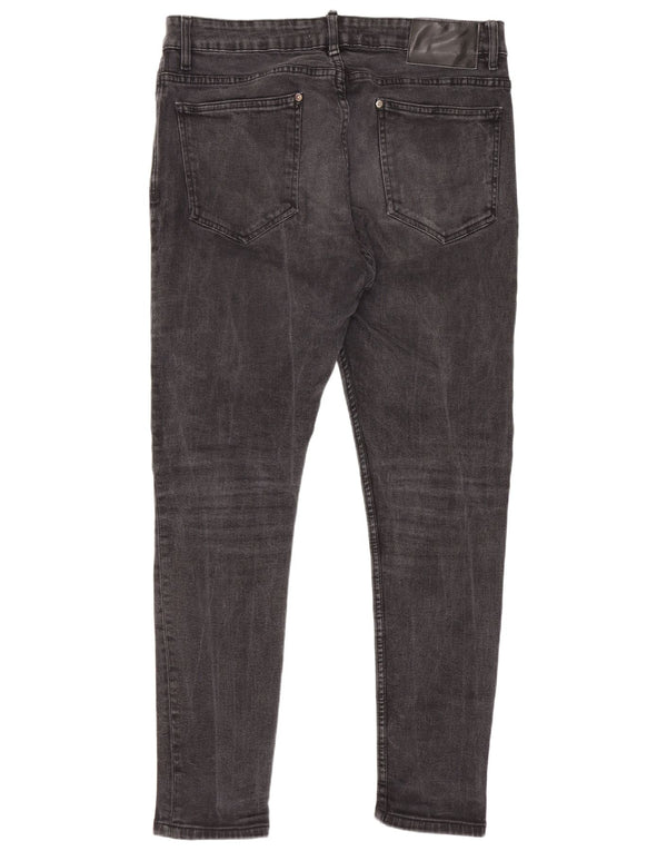 Męskie jeansy obcisłe Zara WU 46 XL W36 L29 Szara bawełna
