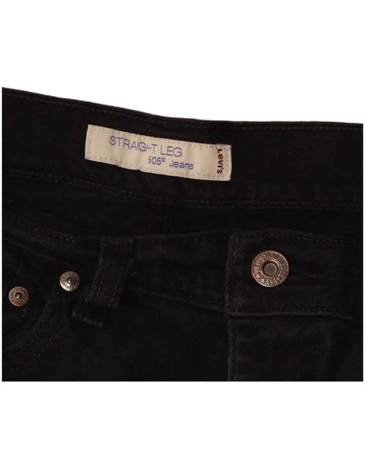 LEVI'S Mens 505 Straight Jeans W32 L28  Black
