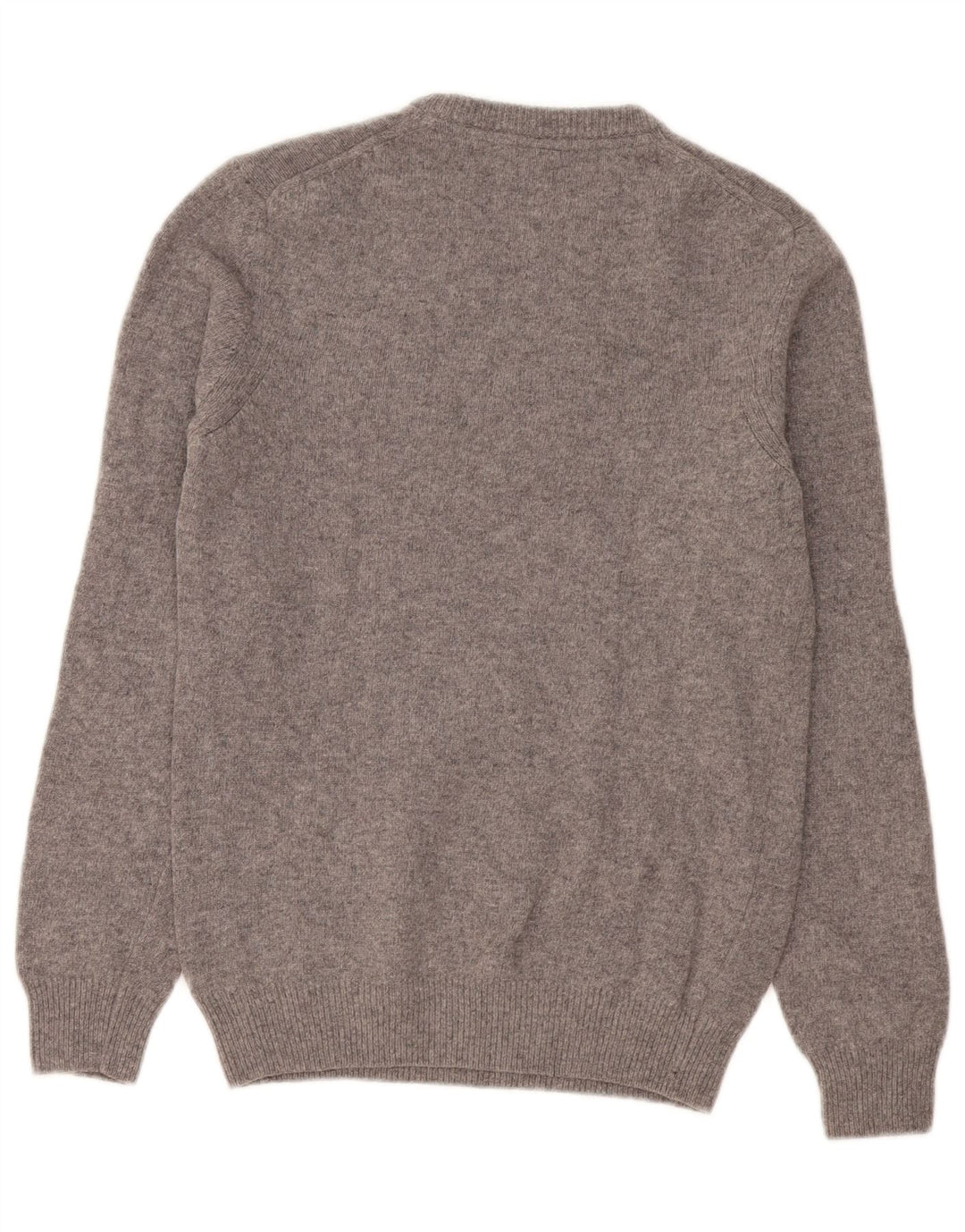 Męski sweter z okrągłym dekoltem Lyle & Scott XS, szara wełna