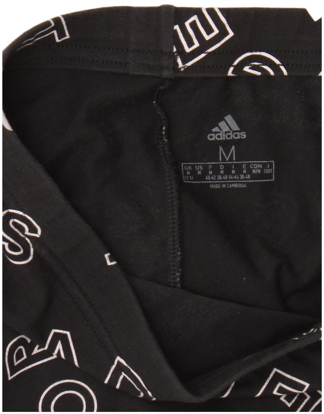 Damskie legginsy Adidas Graphic UK 12/14 Medium Black