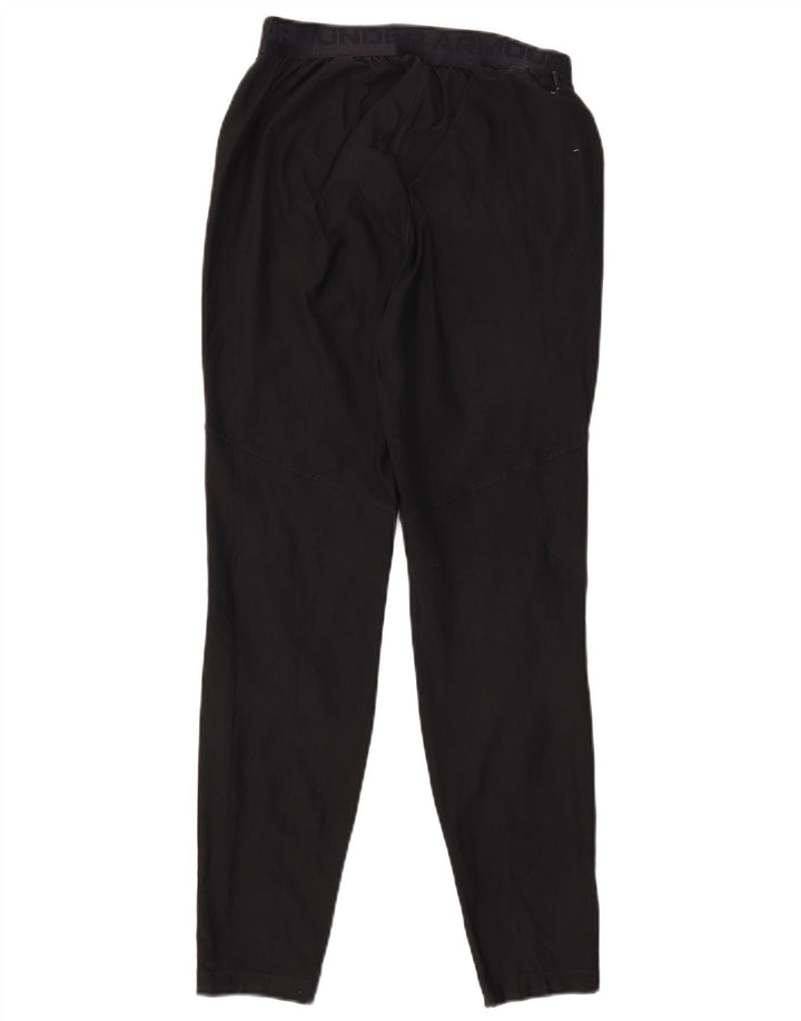 Damskie legginsy UNDER ARMOUR z grafiką UK 10, małe, czarne, z blokami kolorów