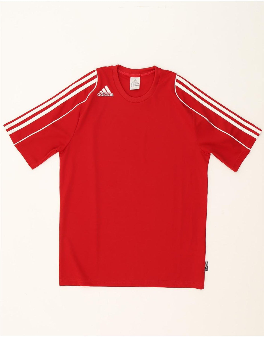 ADIDAS Mens Climalite T-Shirt Top Small Red Polyester Vintage Adidas and Second-Hand Adidas from Messina Hembry 