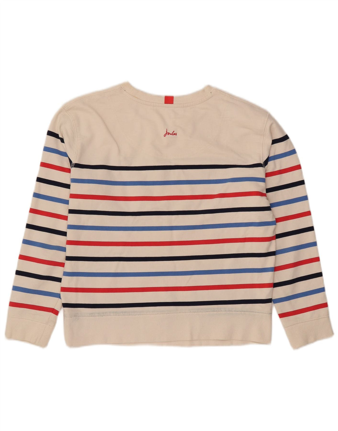 Damski sweter oversize Joules UK 8, bawełniany w małe białe paski