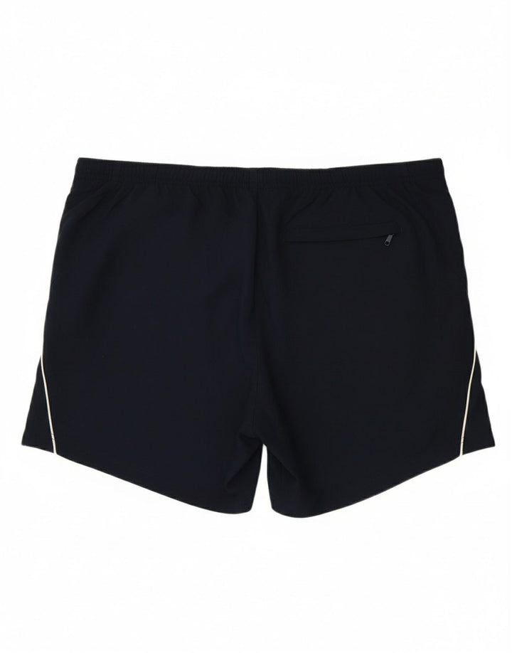 NIKE Mens Sport Shorts UK 37/39 XL Navy Blue Polyester
