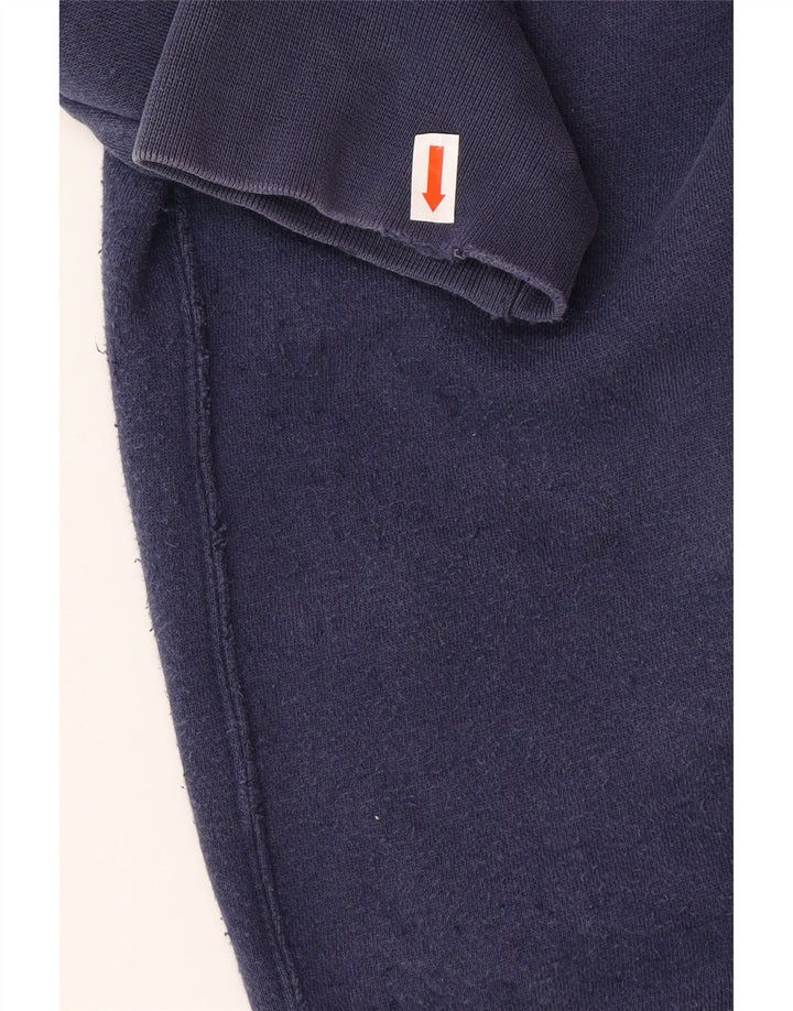 Męski sweter z kapturem i grafiką NIKE o luźnym kroju XL, granatowy, bawełniany