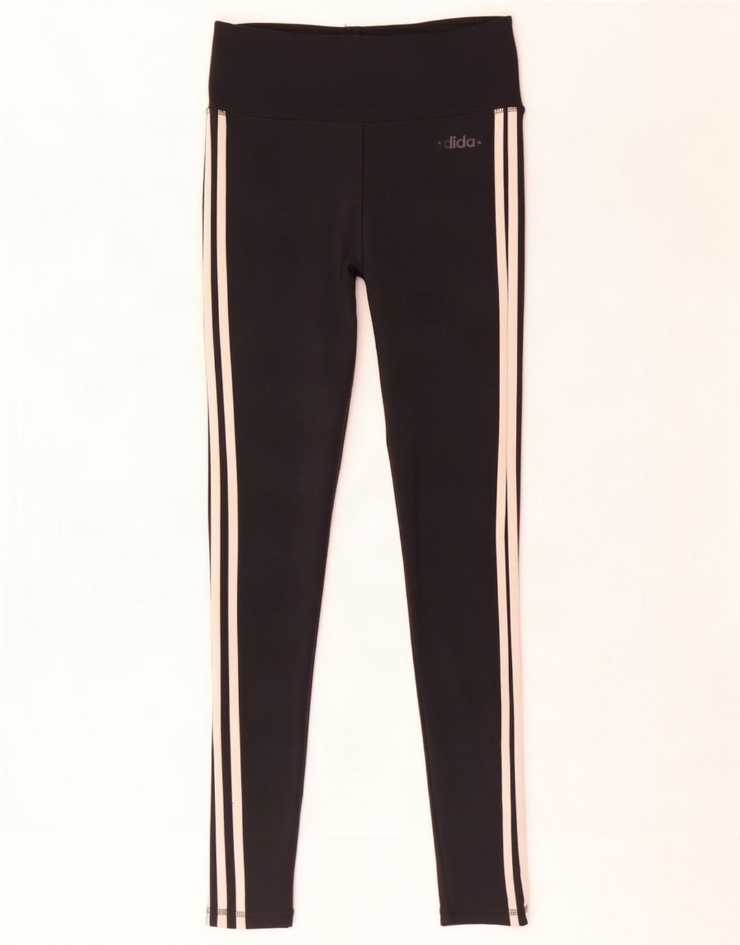Damskie legginsy Adidas Climalite UK 8/10, małe, czarne, poliestrowe