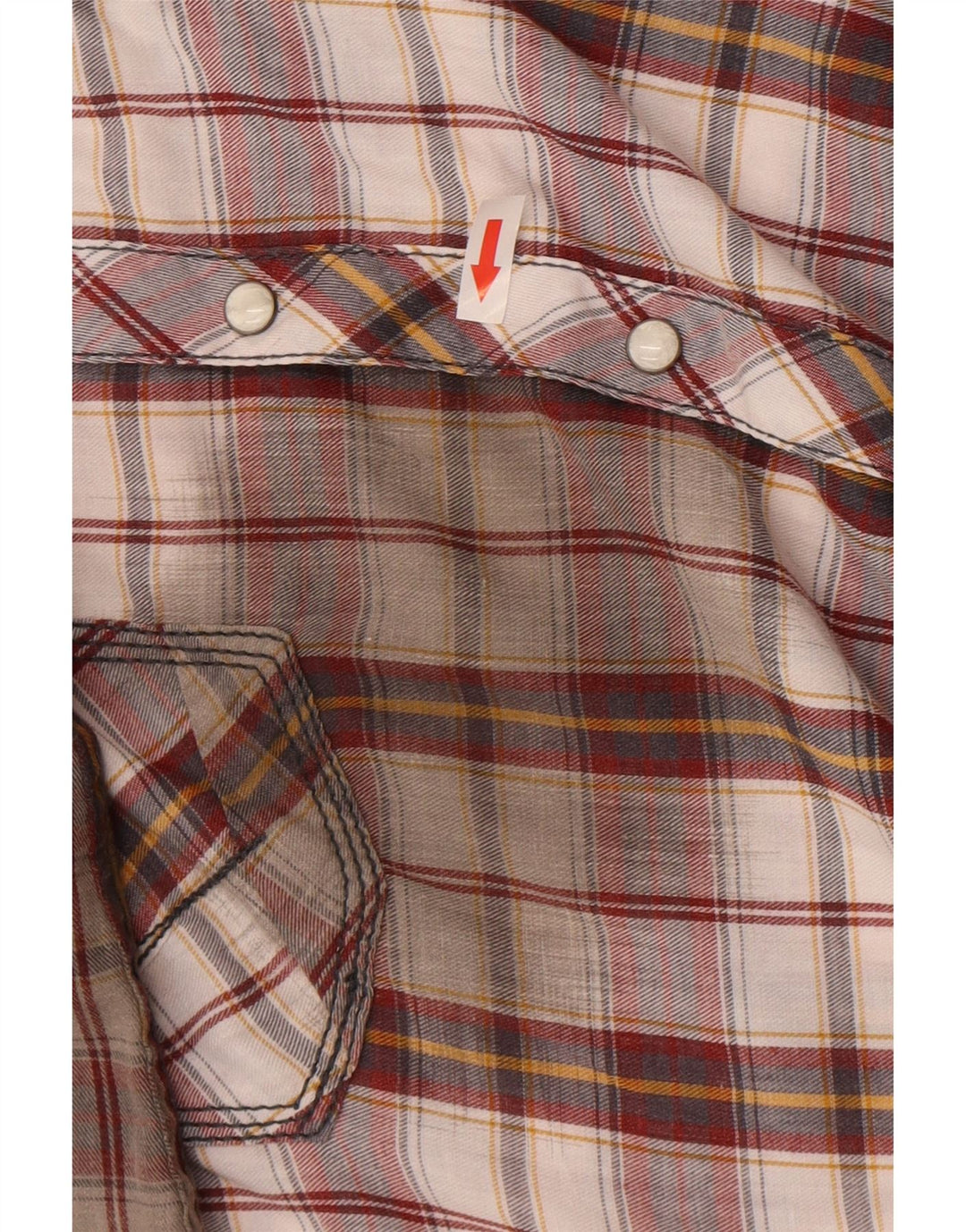 BKE Męska koszula flanelowa w kratkę XL, bordowa, bawełniana w kratę