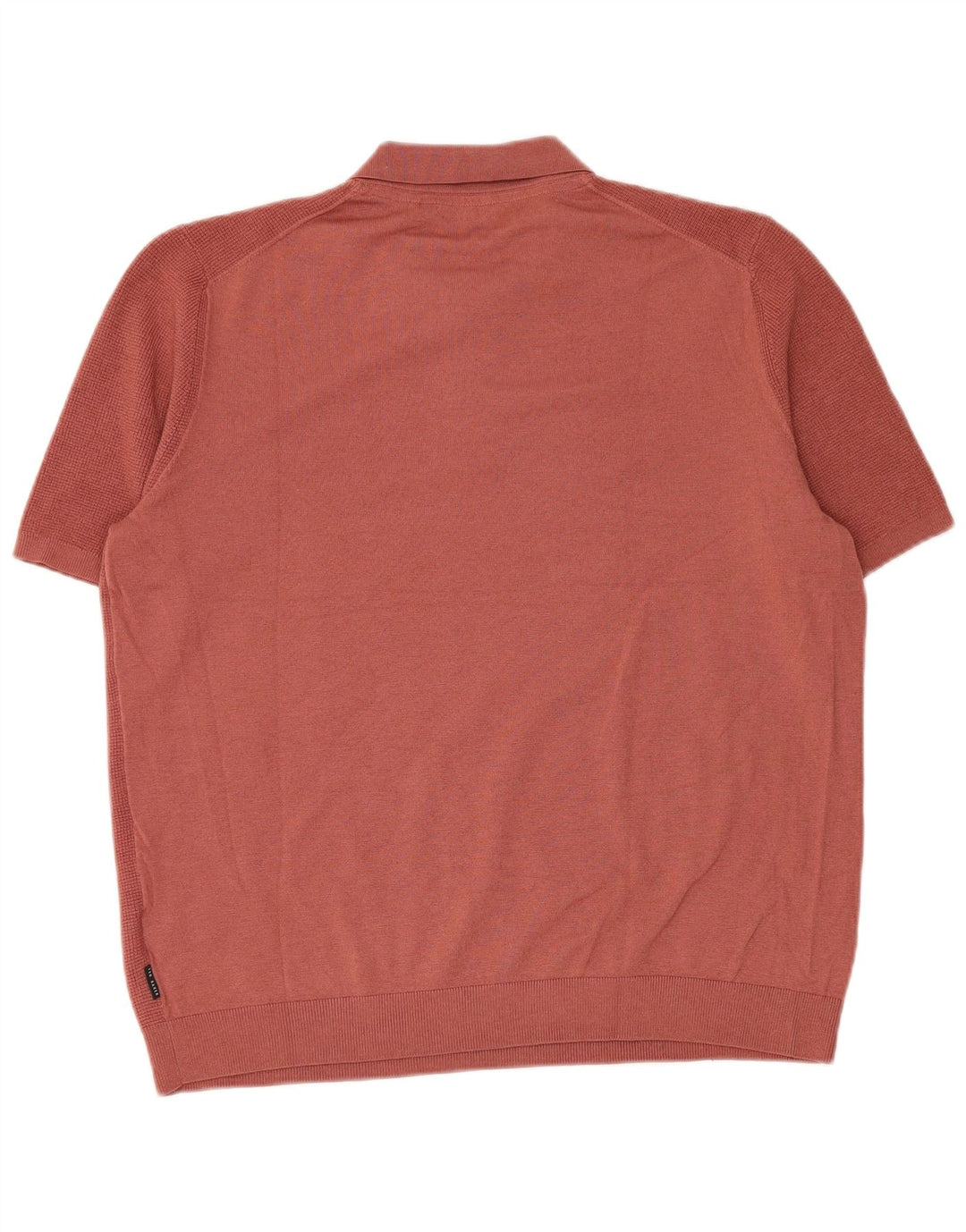Męska koszulka polo Ted Baker, rozmiar 6, 2XL, czerwona, poliestrowa