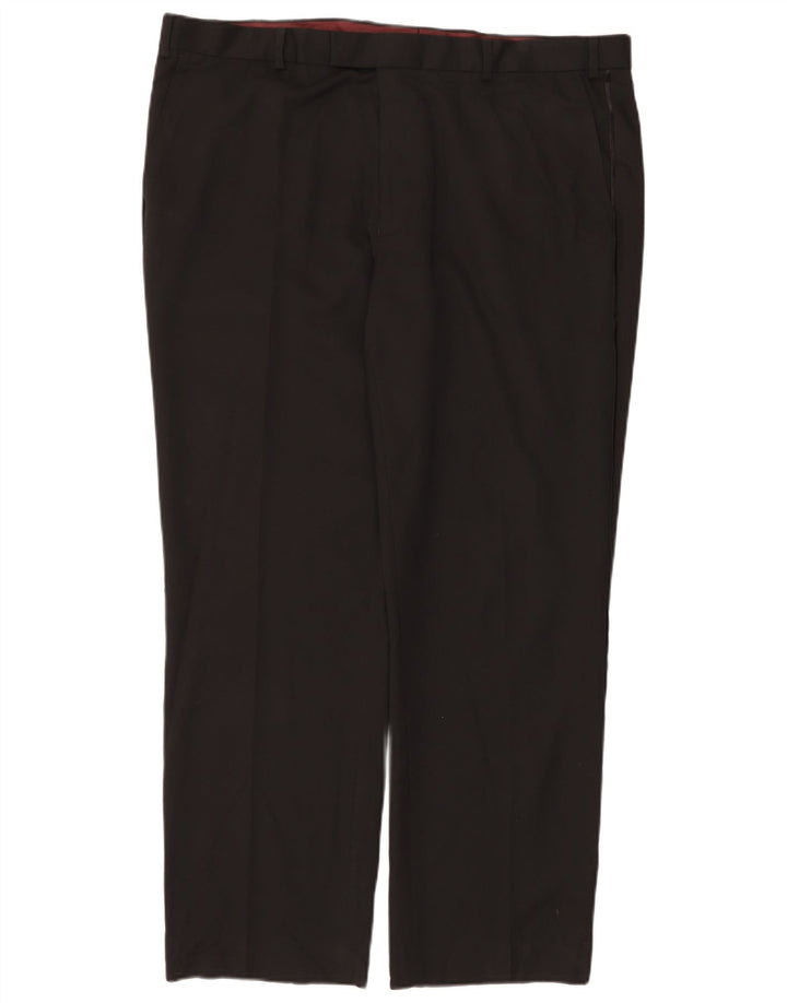 Damskie spodnie garniturowe Marks & Spencer Straight Regular W42 L31 Czarne