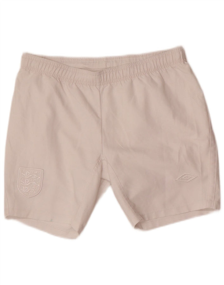 Spodenki sportowe dla chłopców Umbro England 11-12 lat, biały poliester