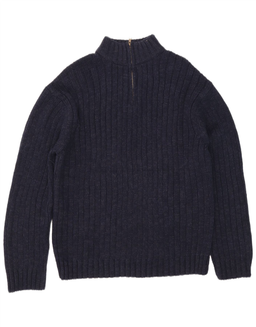 Marks & Spencer Męski sweter zapinany na zamek 2XL Granatowy akryl