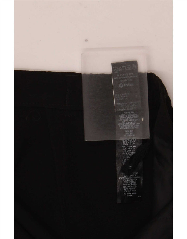 Damskie spodnie garniturowe Marks & Spencer UK 14 Medium W34 L30 Czarne