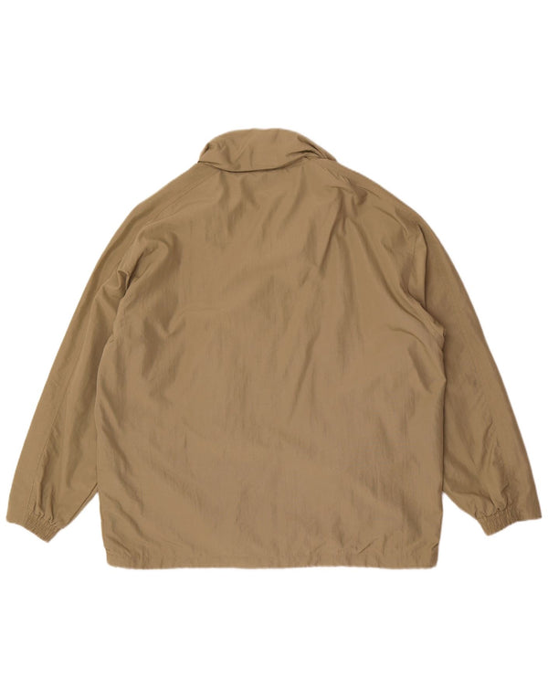 Męska kurtka przeciwdeszczowa z kapturem i luźnym krojem Diadora UK 36 Small Khaki Poliamid