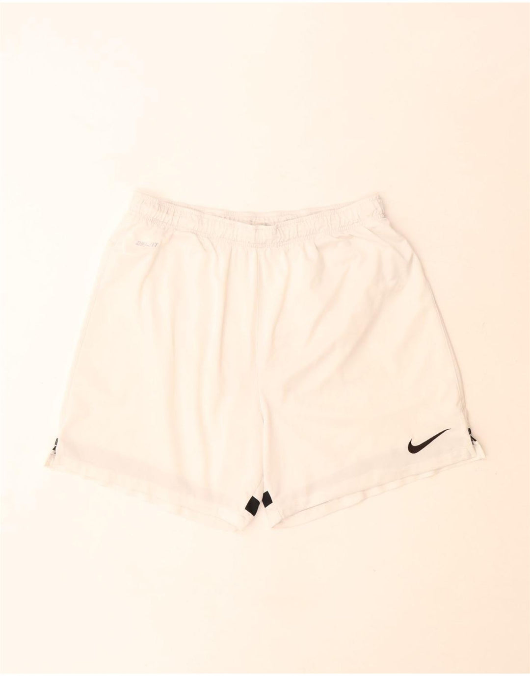 Męskie spodenki sportowe Nike Dri Fit, duże złamanej bieli, poliester