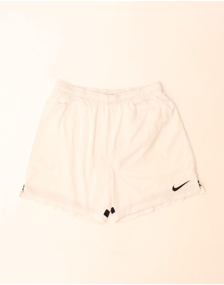 Męskie spodenki sportowe Nike Dri Fit, duże złamanej bieli, poliester