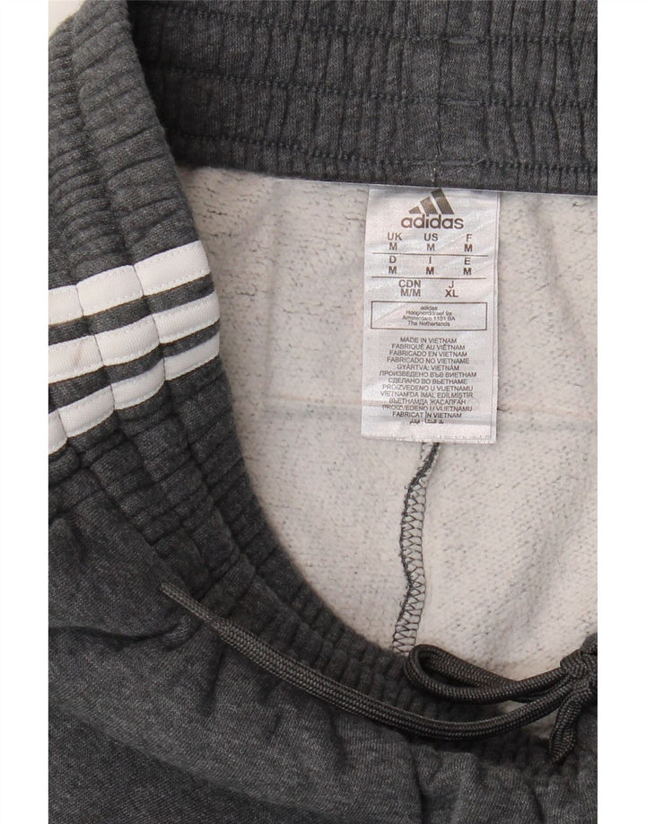 Męskie spodnie dresowe ADIDAS, średnioszare, bawełniane