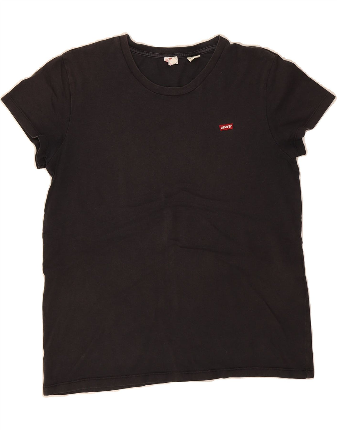 LEVI'S Womens T-Shirt Top UK 14 Medium Black Cotton Vintage Levi's and Second-Hand Levi's from Messina Hembry 