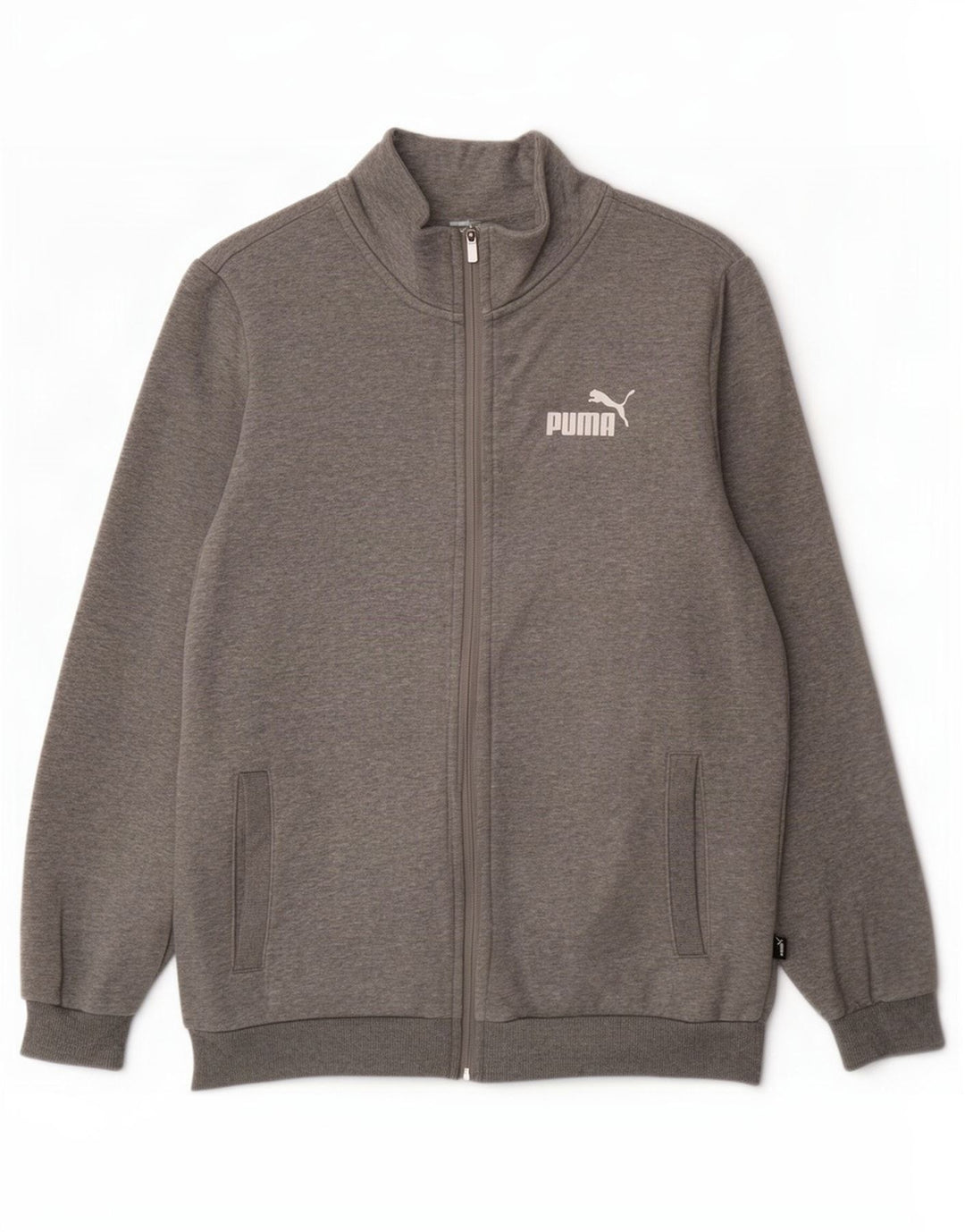 Męska bluza dresowa Puma, mała, szara, bawełniana w plamki