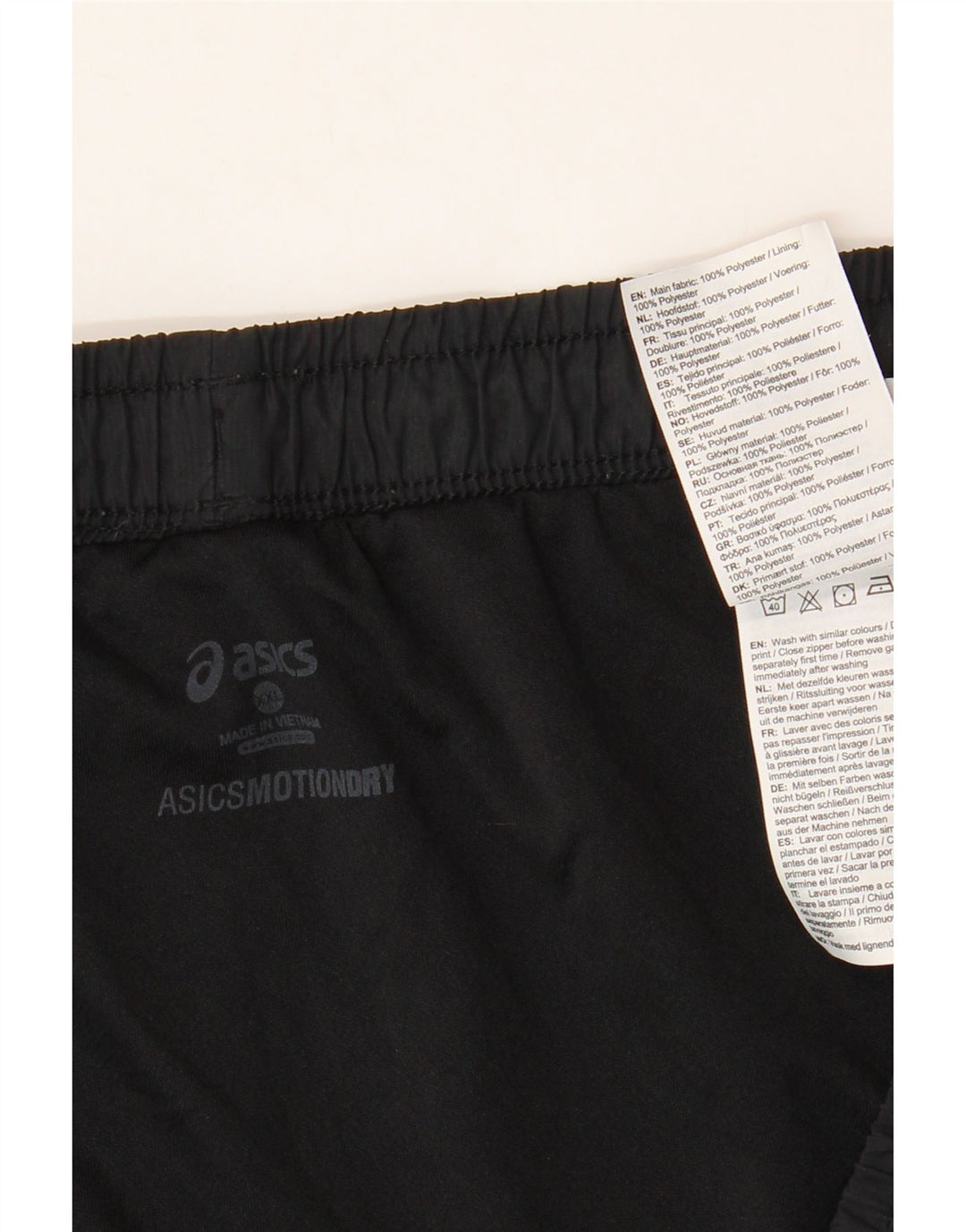 Męskie spodenki sportowe ASICS 2XL, czarny poliester