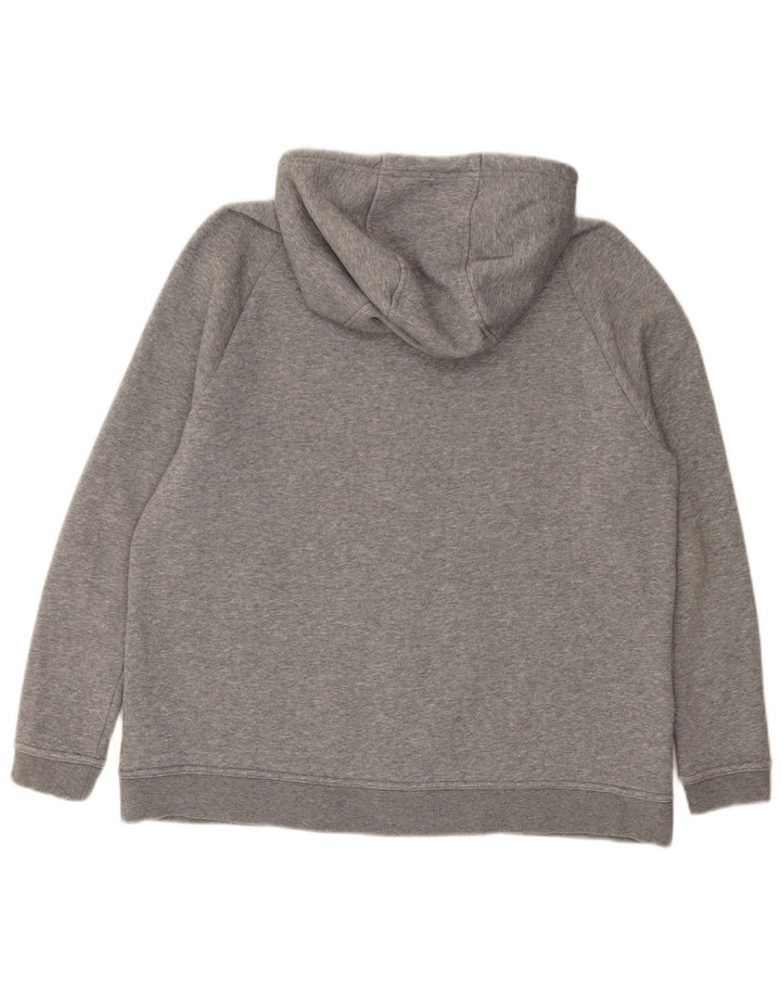 Męski sweter z kapturem i zamkiem błyskawicznym Nike, duży, szary, bawełniany w cętki