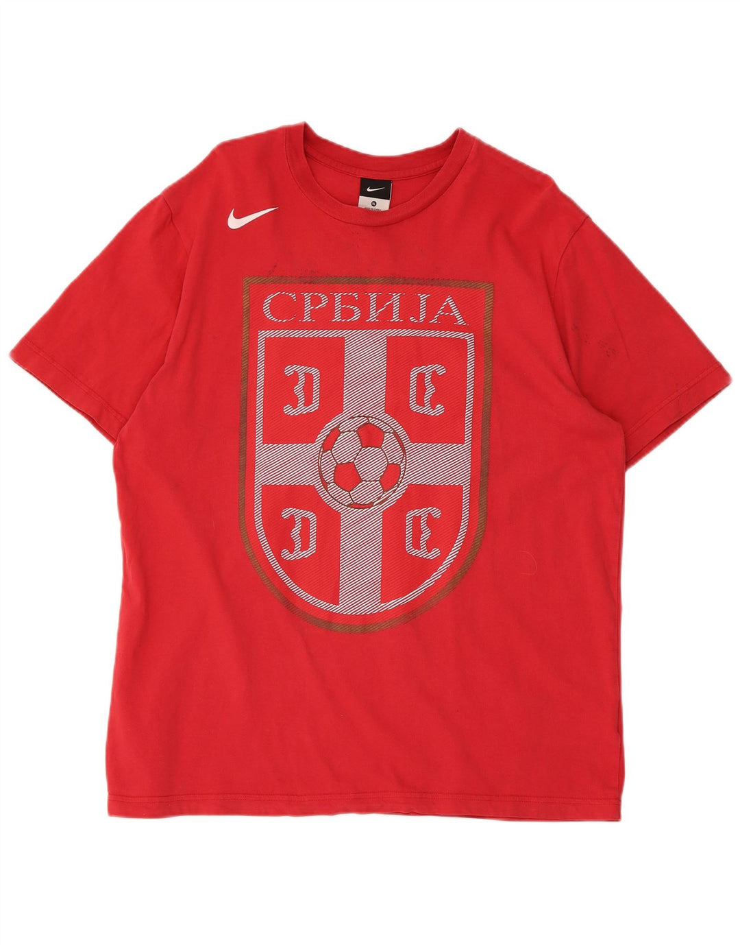 Męski T-shirt z grafiką Nike, XL, czerwony, bawełniany