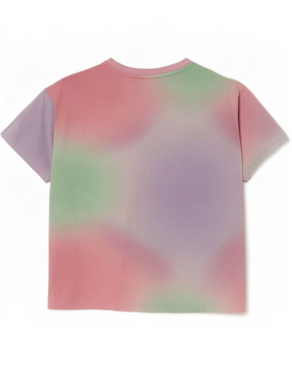 Damska koszulka z grafiką Fila Top UK 6 XS, wielobarwna bawełna Tie Dye