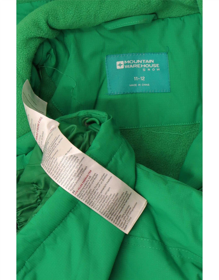 Chłopięca kurtka wiatrówka Mountain Warehouse na 11-12 lat, w kolorze zielonym