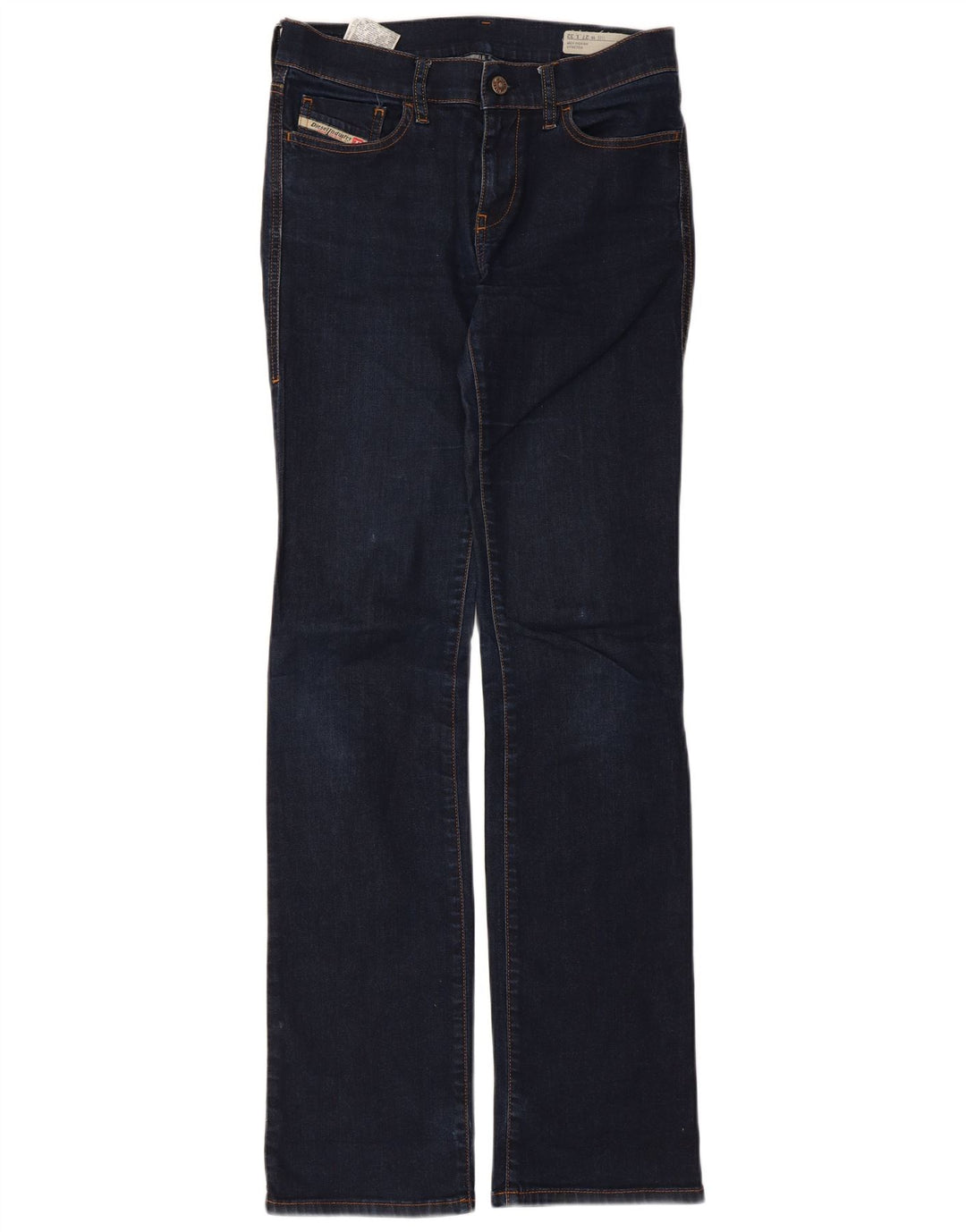 Damskie jeansy Diesel Slim W27 L32 Niebieskie bawełniane