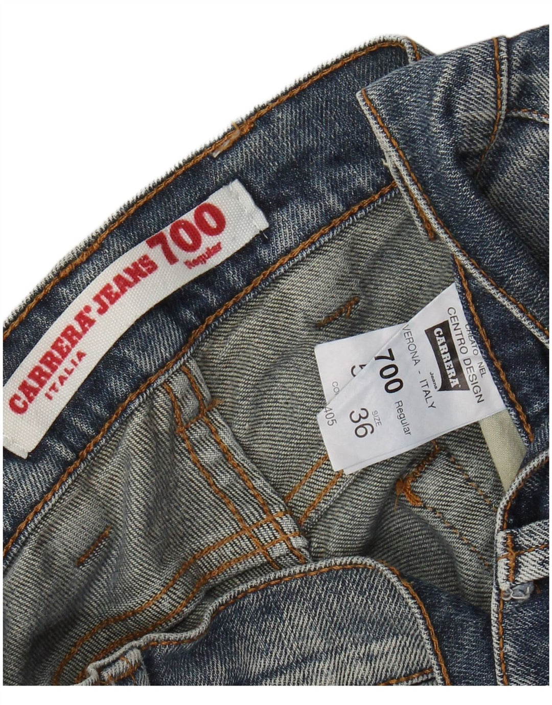 CARRERA Męskie dżinsy 700 Acid Wash Regular Straight W36 L34 Niebieska bawełna