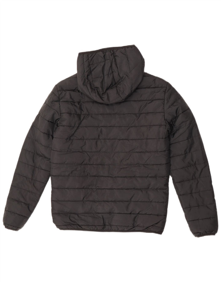 Męska ocieplana kurtka z kapturem Jack & Jones UK 34 XS, czarny poliester