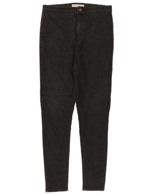 TOPSHOP Womens Joni Skinny Jeans W32 L28 Black Cotton