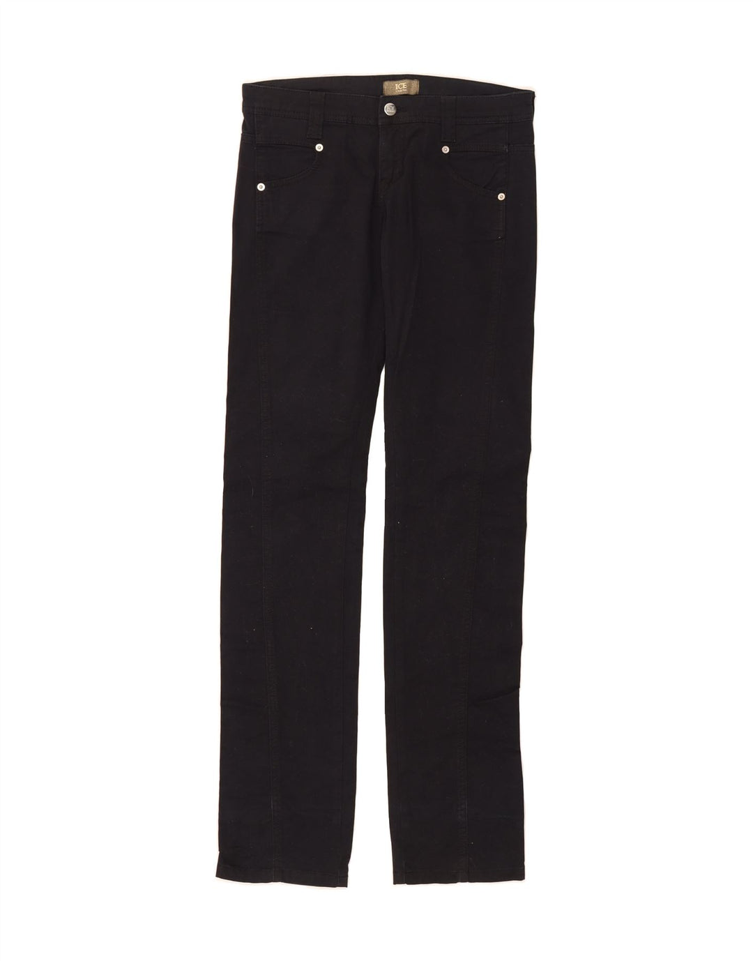 ICEBERG Womens Straight Jeans W27 L34 Black Cotton Vintage Iceberg and Second-Hand Iceberg from Messina Hembry 